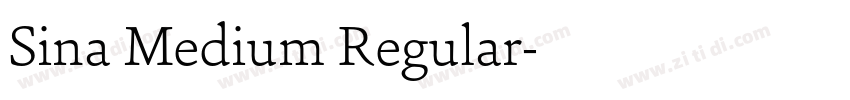 Sina Medium Regular字体转换